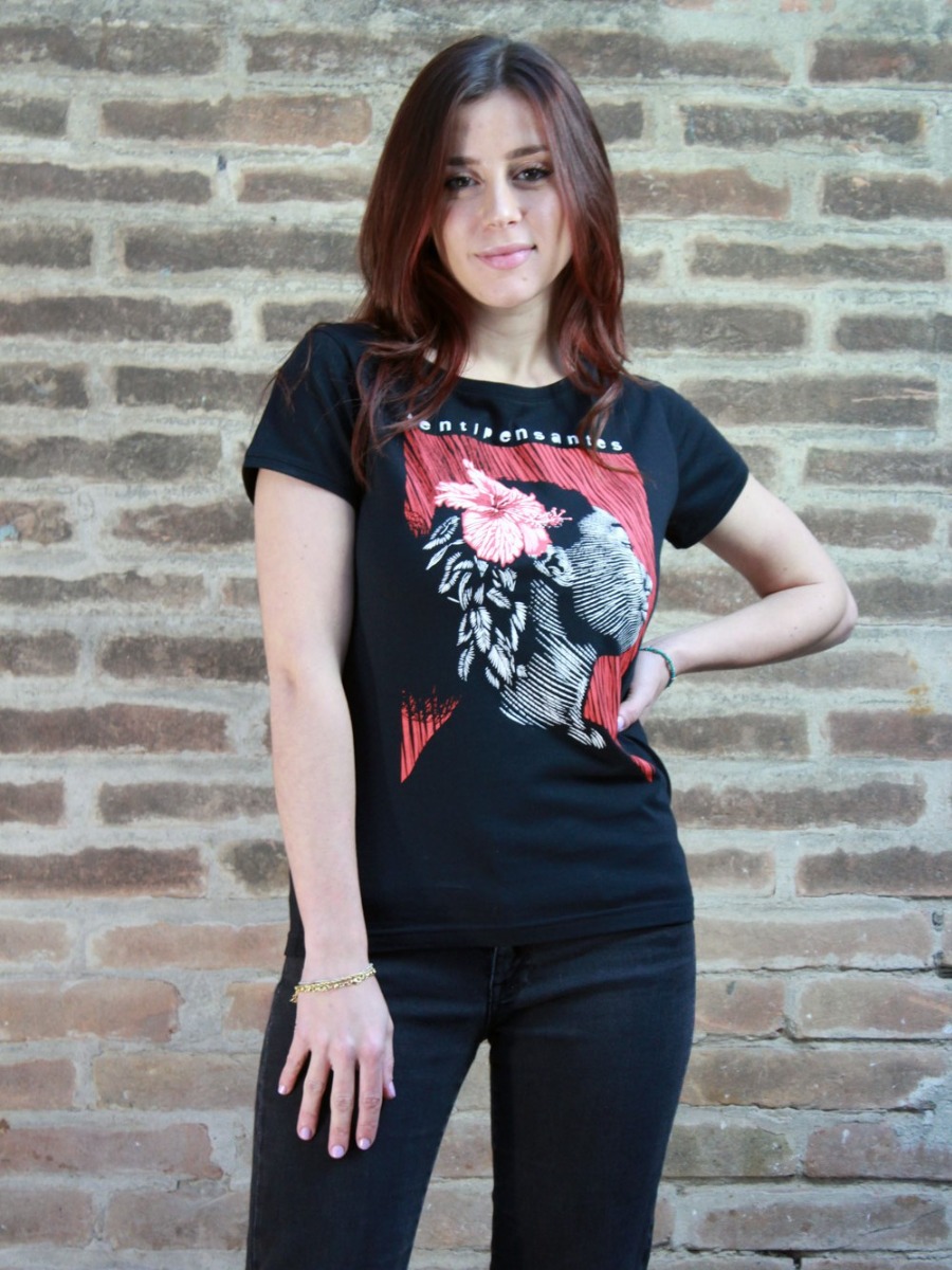 Maglietta donna SENTIPENSANTES nera