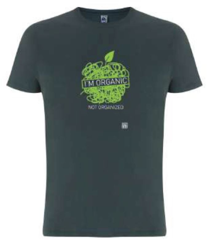 T-shirt I'm Organic in 100% cotone BIO - grigia - O'press-M