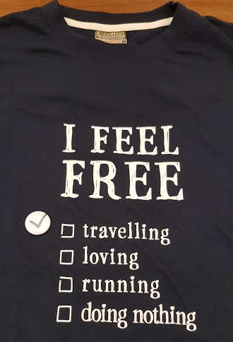 T-shirt I Feel Free - cotone BIO - O'press con Pin