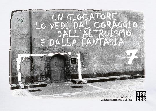 T-shirt La leva calcistica Bianca - De Gregori - cotone BIO - O'press