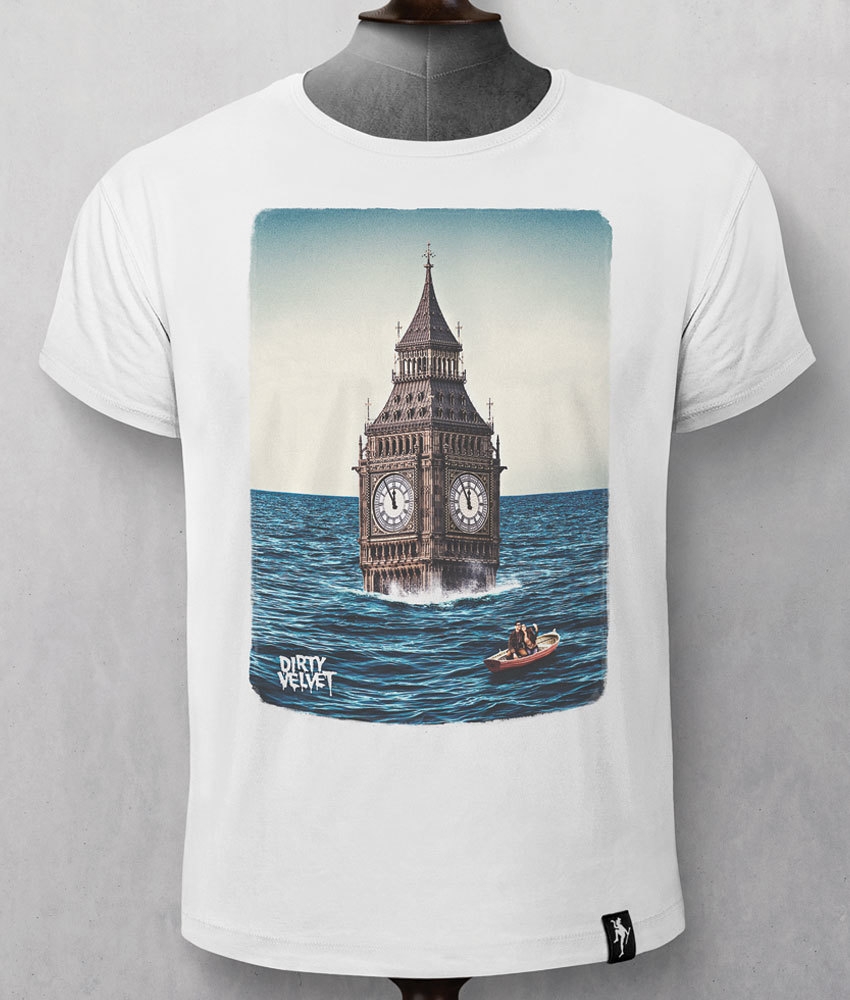T-shirt LONDON after the flood - cotone BIO - Dirty Velvet