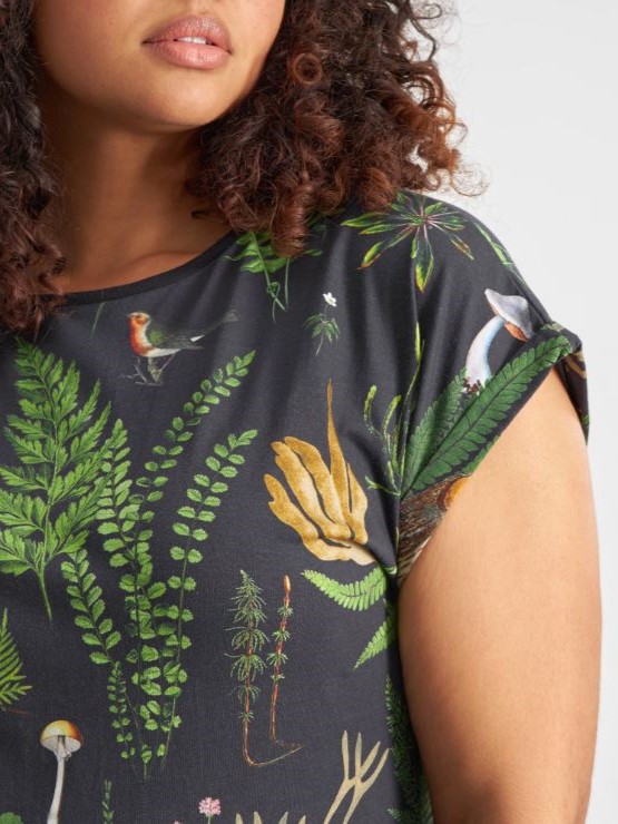 T-shirt cotone organico, Visby Secret Garden Dedicated