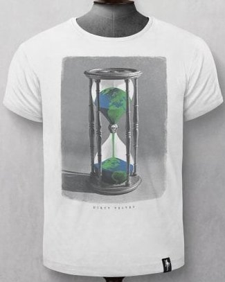 T-shirt Our glass Earth Bianca - cotone BIO - Dirty Velvet