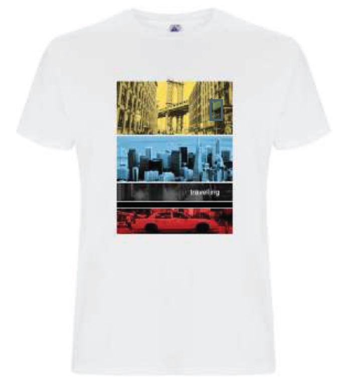 T-shirt Travelling city - Bianca - Opress