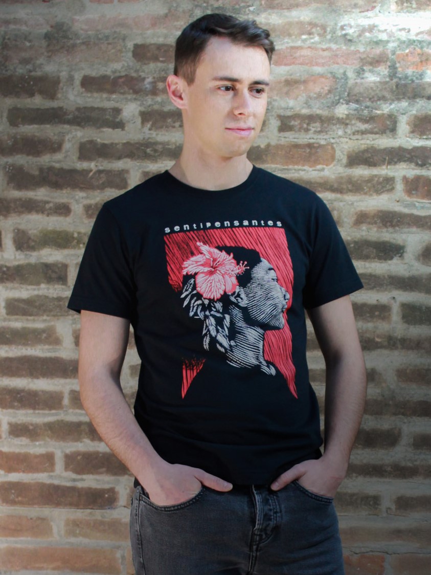 Maglietta unisex SENTIPENSANTES nera