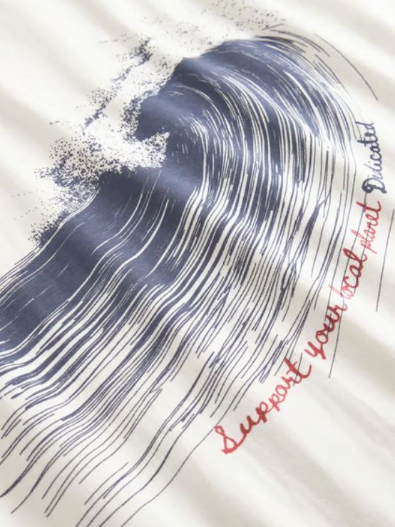 Maglietta uomo cotone WAVE, Dedicated