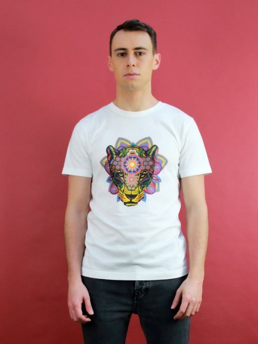 Maglietta unisex NINO JAGUAR bianca