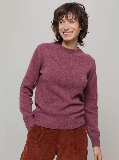 Maglione donna in cashmere rigenerato Edda Marsala - Rifò