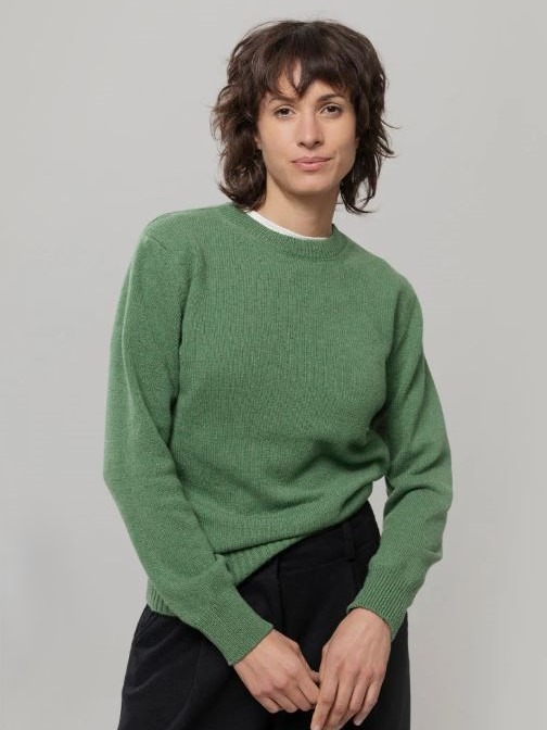 Maglione donna in cashmere rigenerato Edda Verde - Rifò