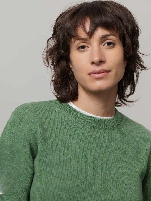 Maglione donna in cashmere rigenerato Edda Verde - Rifò