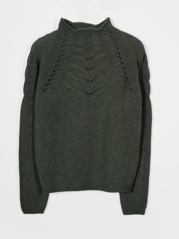 Maglioncino donna in lana rigenerata Corinna Verde - Rifò