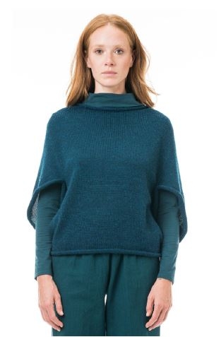 Maglione in lana baby alpaca Ally colore Silver