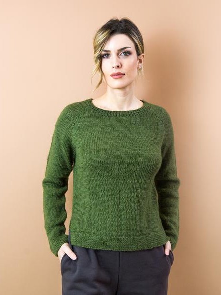 Maglione donna in lana Gemma Verde
