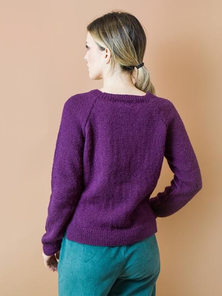 Maglione donna in lana Gemma Viola