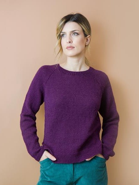 Maglione donna in lana Gemma Viola