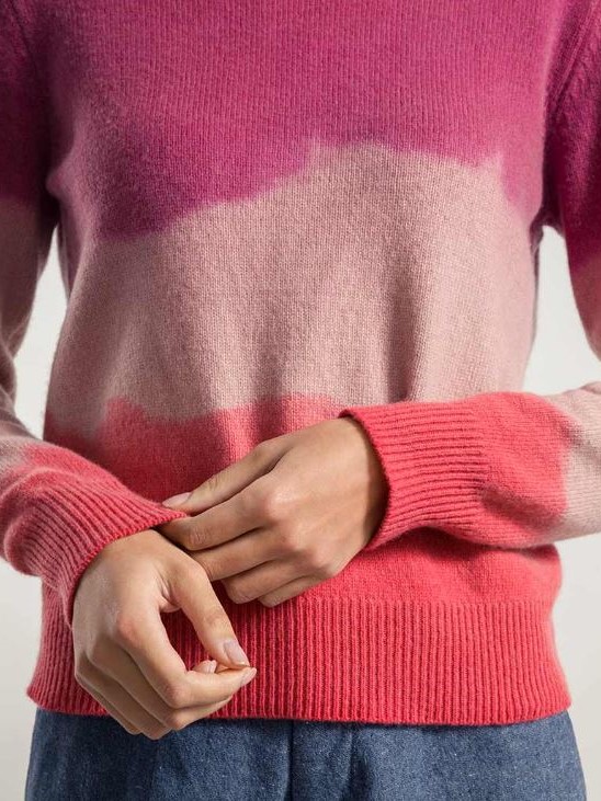Maglione cashmere rigenerato donna Fiammetta Malva, Rifò.