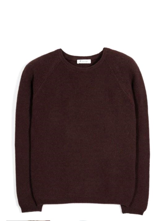 Maglione cashmere rigenerato donna, Rifò Giulietta Marrone
