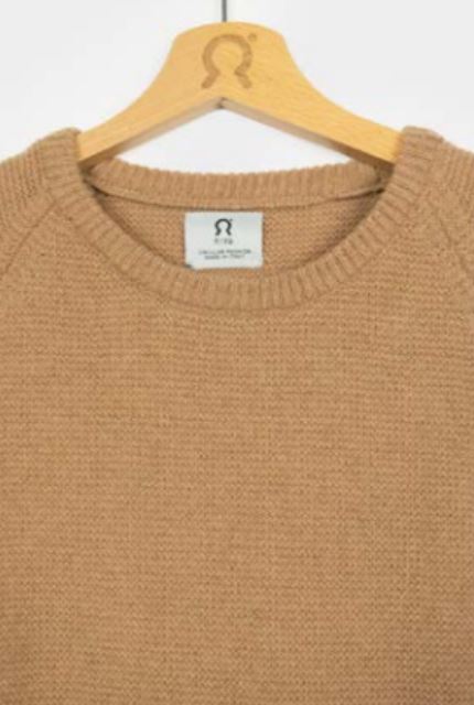 Maglione in cashmere rigenerato Giulietta Beige sughero