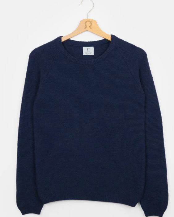 Maglione in cashmere rigenerato Giulietta Blu mora
