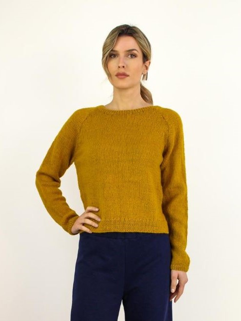 Maglione in lana Gemma Giallo ocra - On Earth