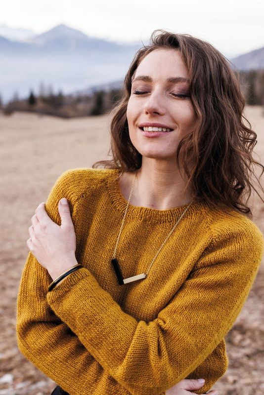 Maglione in lana Gemma Giallo ocra - On Earth