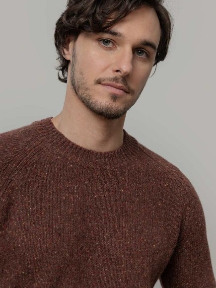 Maglione cashmere marrone uomo o donna Alfredo - Rifò
