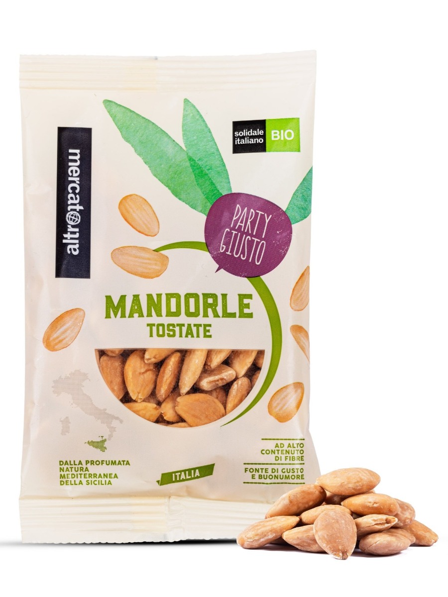 Mandorle Tostate e Salate di Sicilia Biologiche