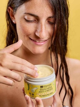 Maschera capelli anti crespo - la Saponaria
