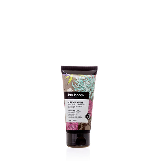Crema mani cocco e lillà 50ml Bio Happy