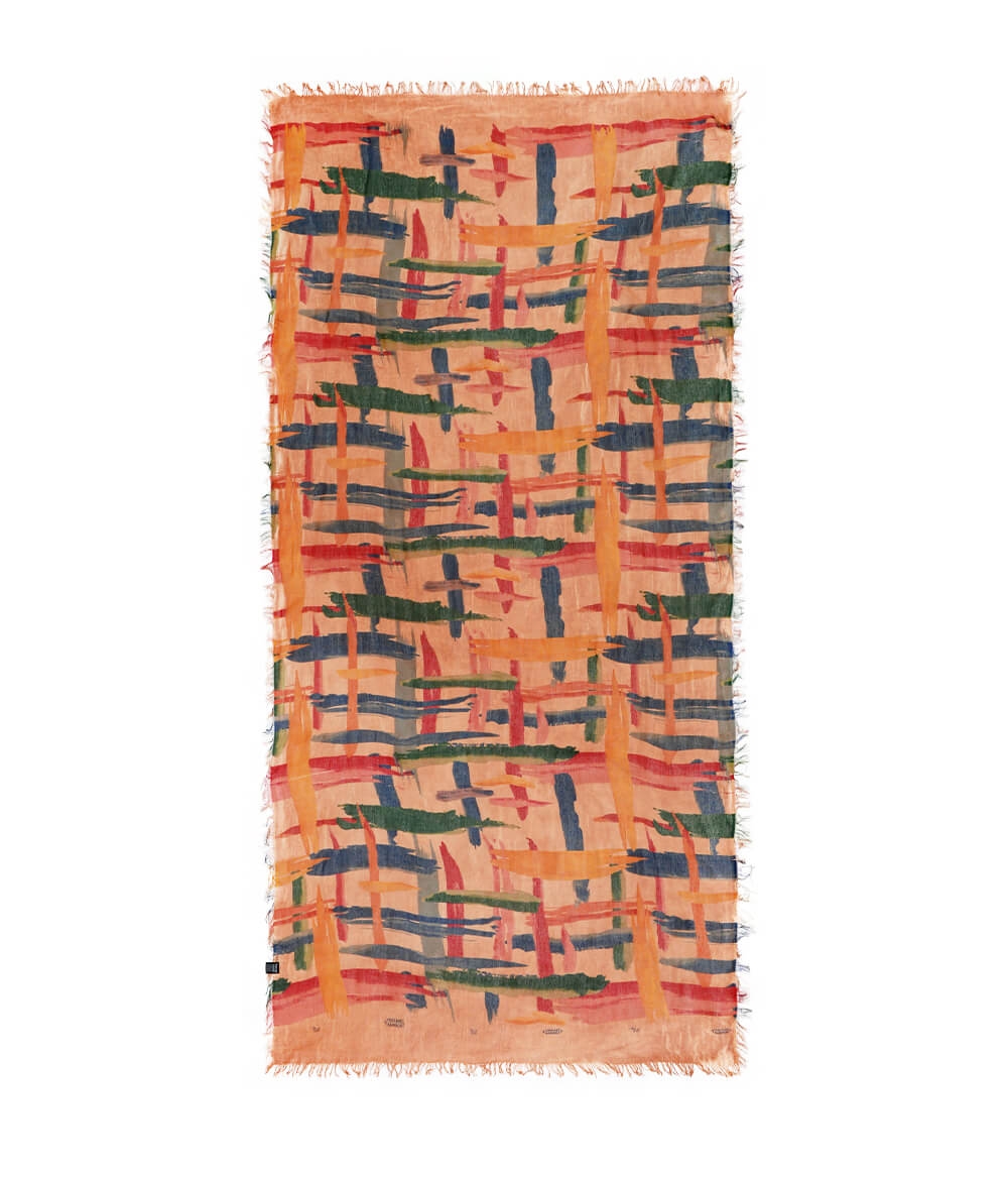 Foulard sciarpa Bamboo Mirò arancio