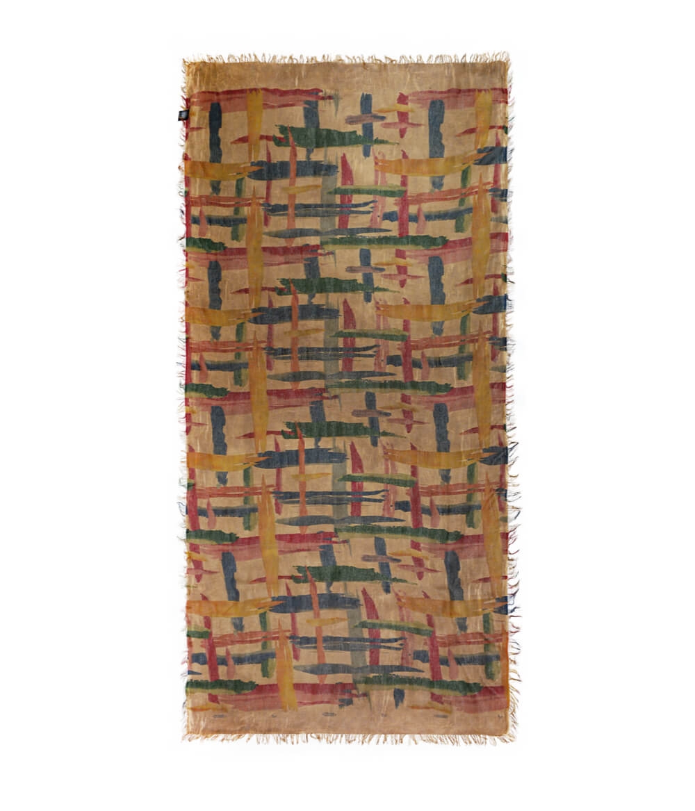 Foulard sciarpa Bamboo Mirò nocciola