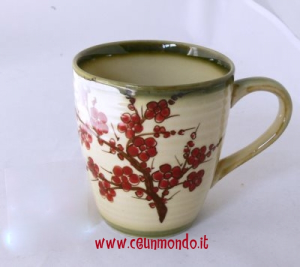 Tazza mug in cereamica decorata equosolidale
