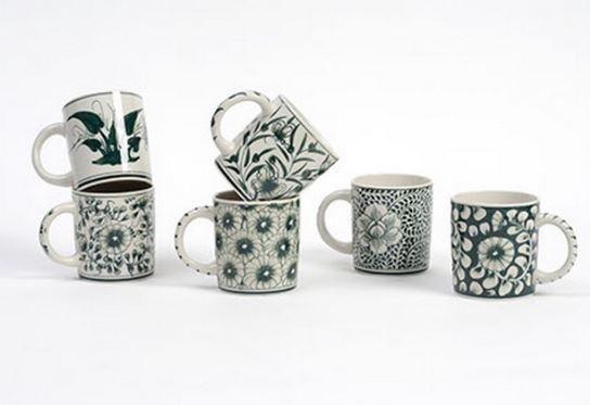 Mug MIA tazza dipinta a mano in ceramica