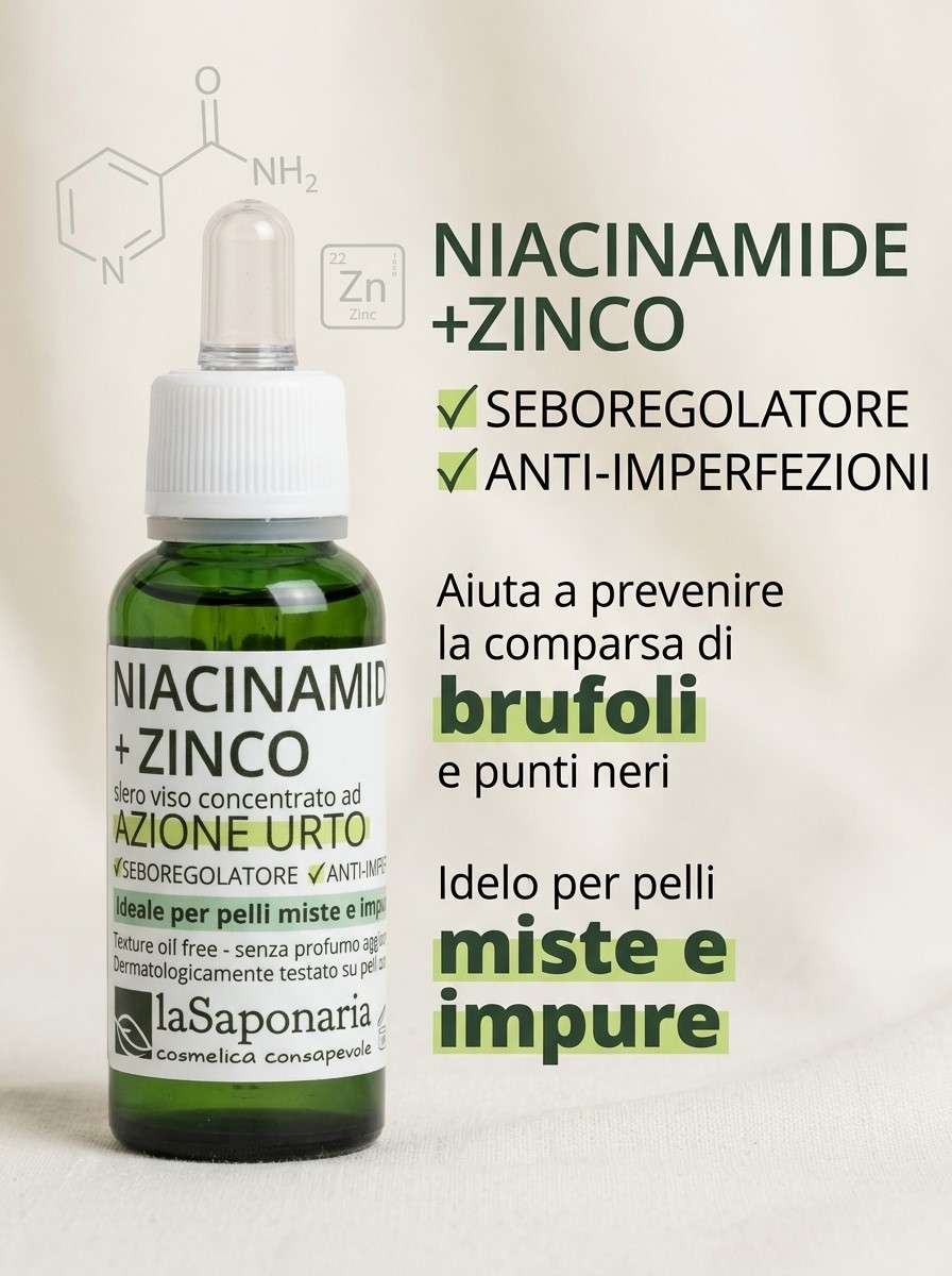 Siero Niacinamide + Zinco, La Saponaria