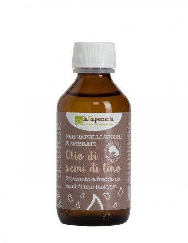 Olio di semi di Lino BIO 100ml - la Saponaria