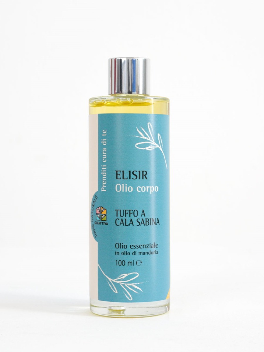 Olio corpo profumato Elisir tuffo a Cala Sabina Olfattiva