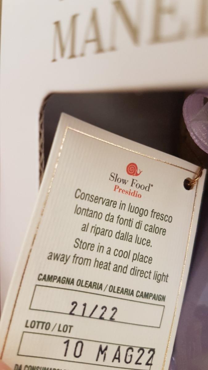 Olio extravergine pugliese presidio Slow Food