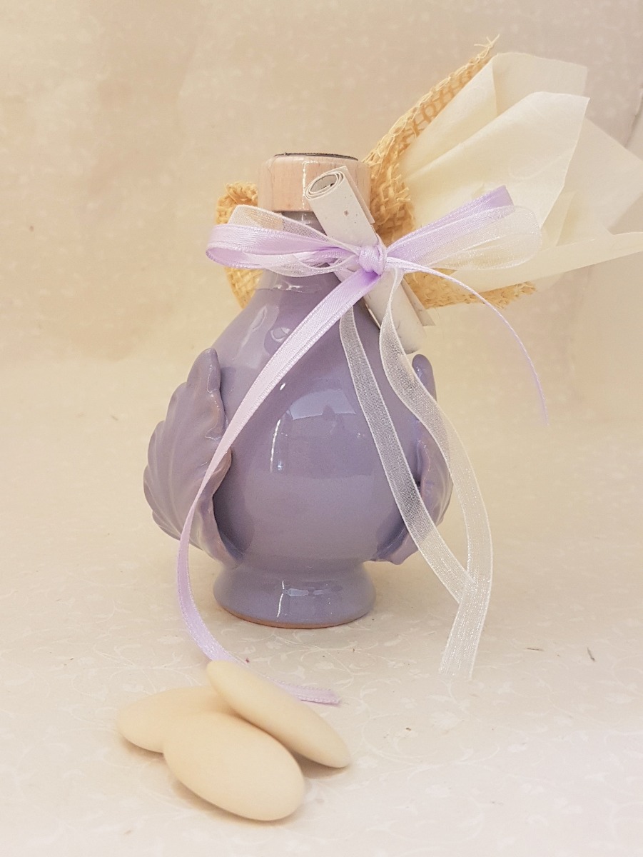 Bomboniera Olio extravergine bio pugliese in oliera di ceramica 100ml
