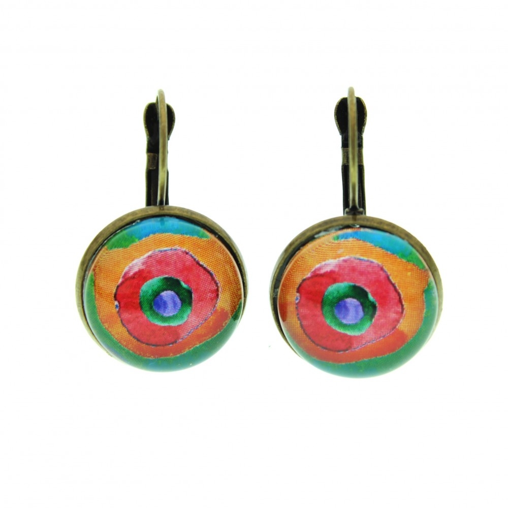 Orecchini grandi metallo anticato Arcobaleno - Soul Scope
