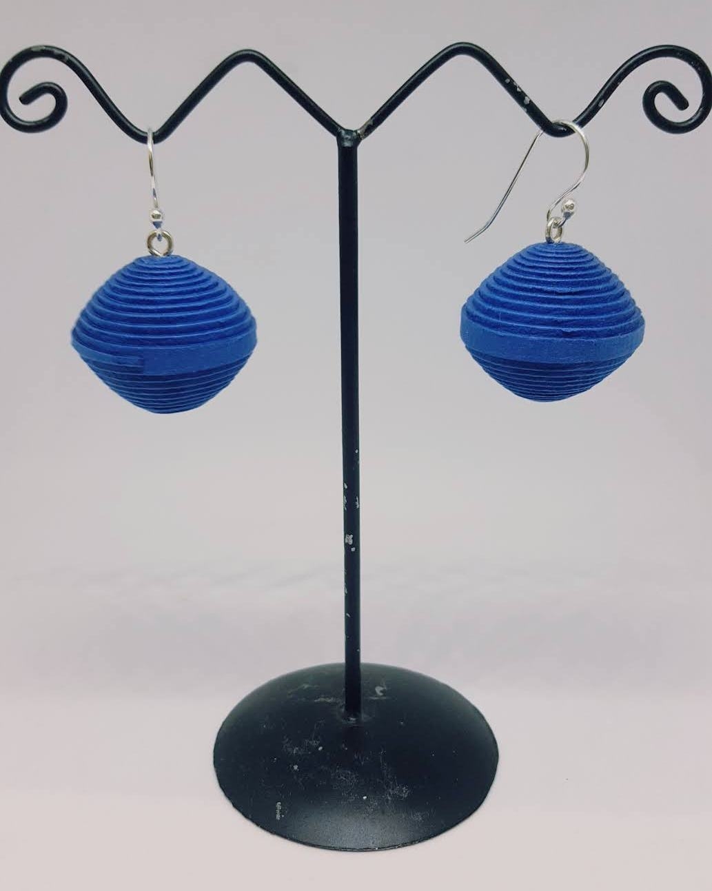 Orecchini PEARL in carta di cotone e gancio in argento BLUETTE - Nicitta