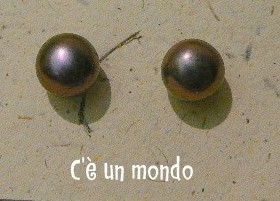 Orecchino di Perla Viola e Argento 8mm viola