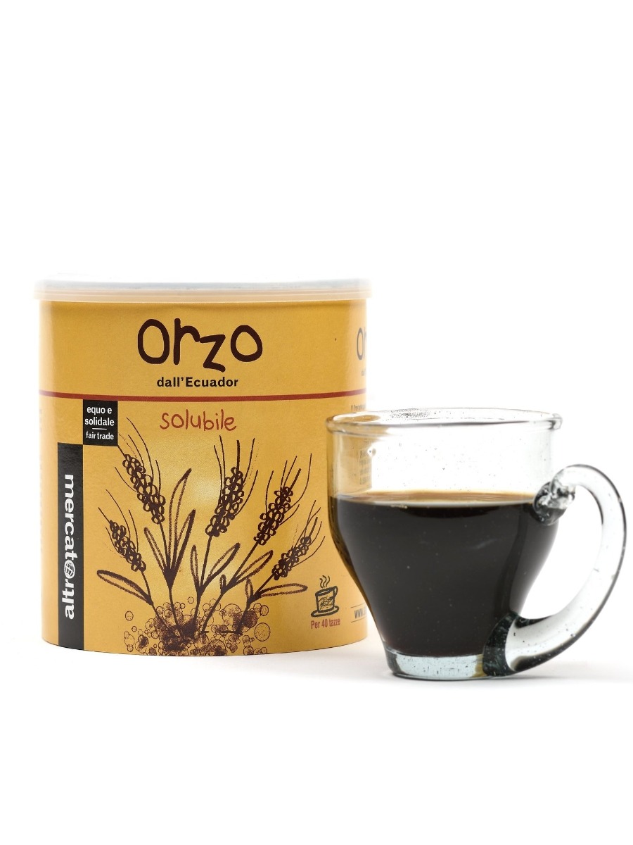 Orzo solubile dall'Ecaudor Altromercato