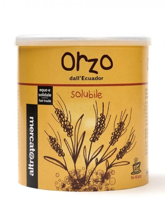 Orzo solubile dall'Ecuador Altromercato