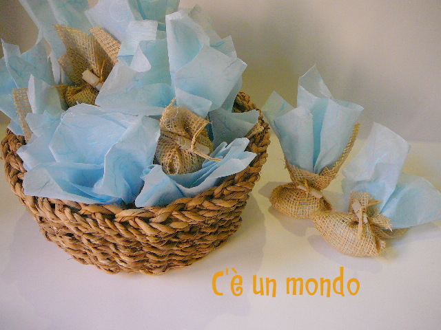 portaconfetti in cestino