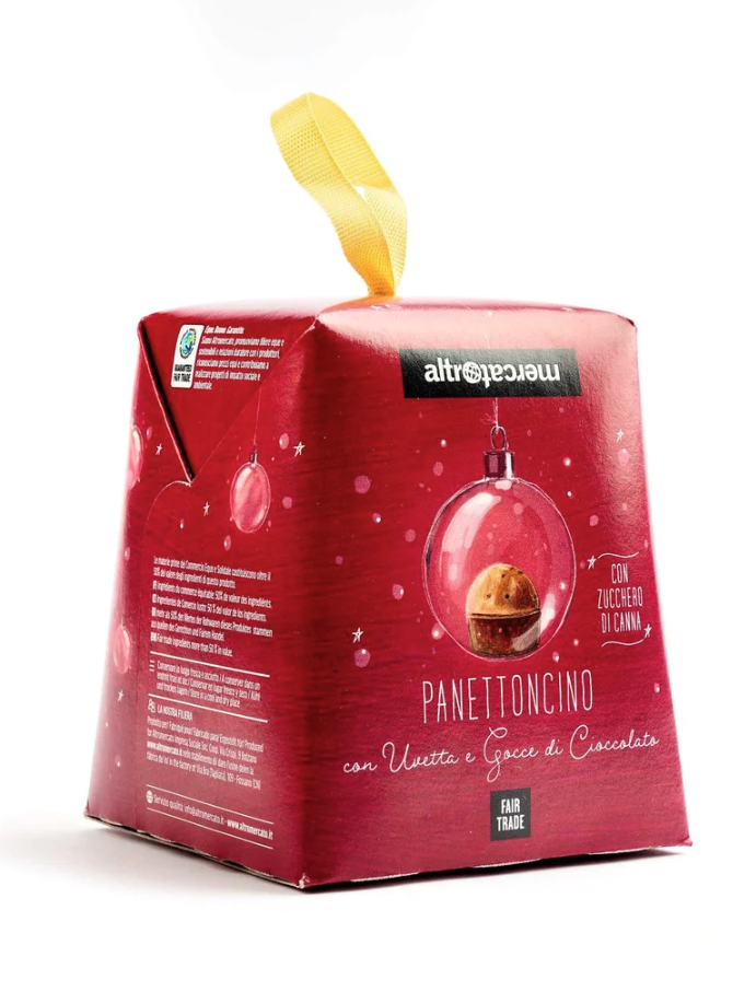 Panettoncino con uvetta e gocce di cioccolata Altromercato