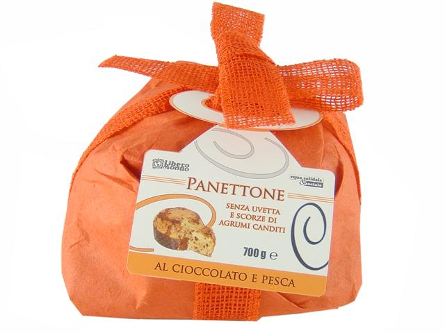 Panettone cioccolato e pesca