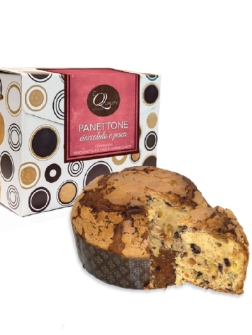 Panettone artigianale eQuality cioccolato e pesca  