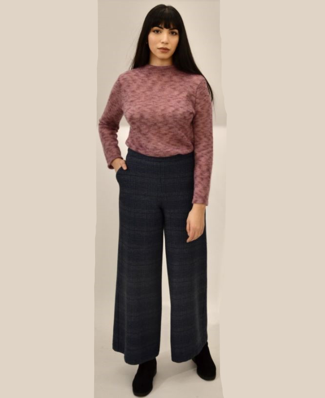 Pantalone scozzese donna Quercia blu - Progetto Quid per On Earth.