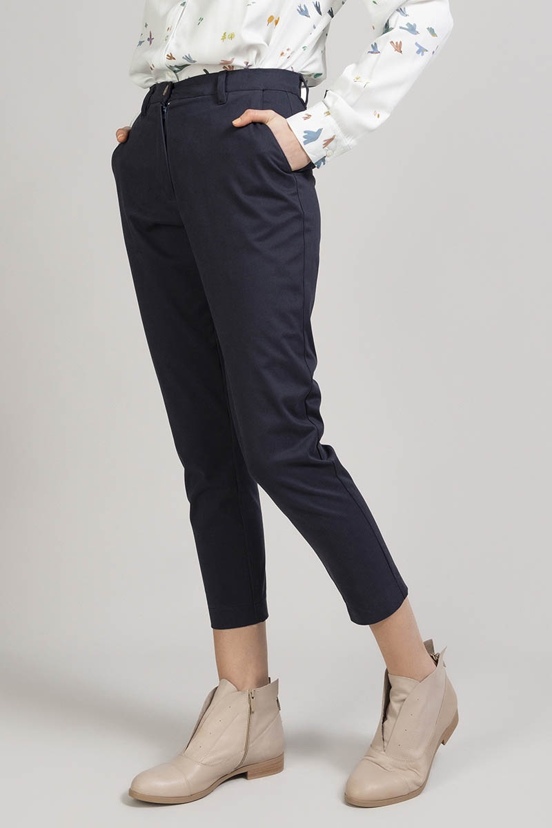 Pantalone a sigaretta Indo nero