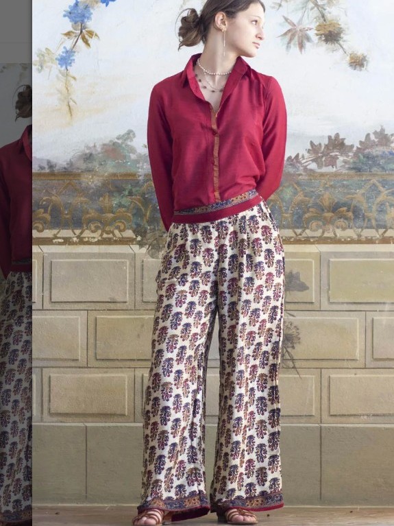 Pantaloni estivi larghi donna Amla